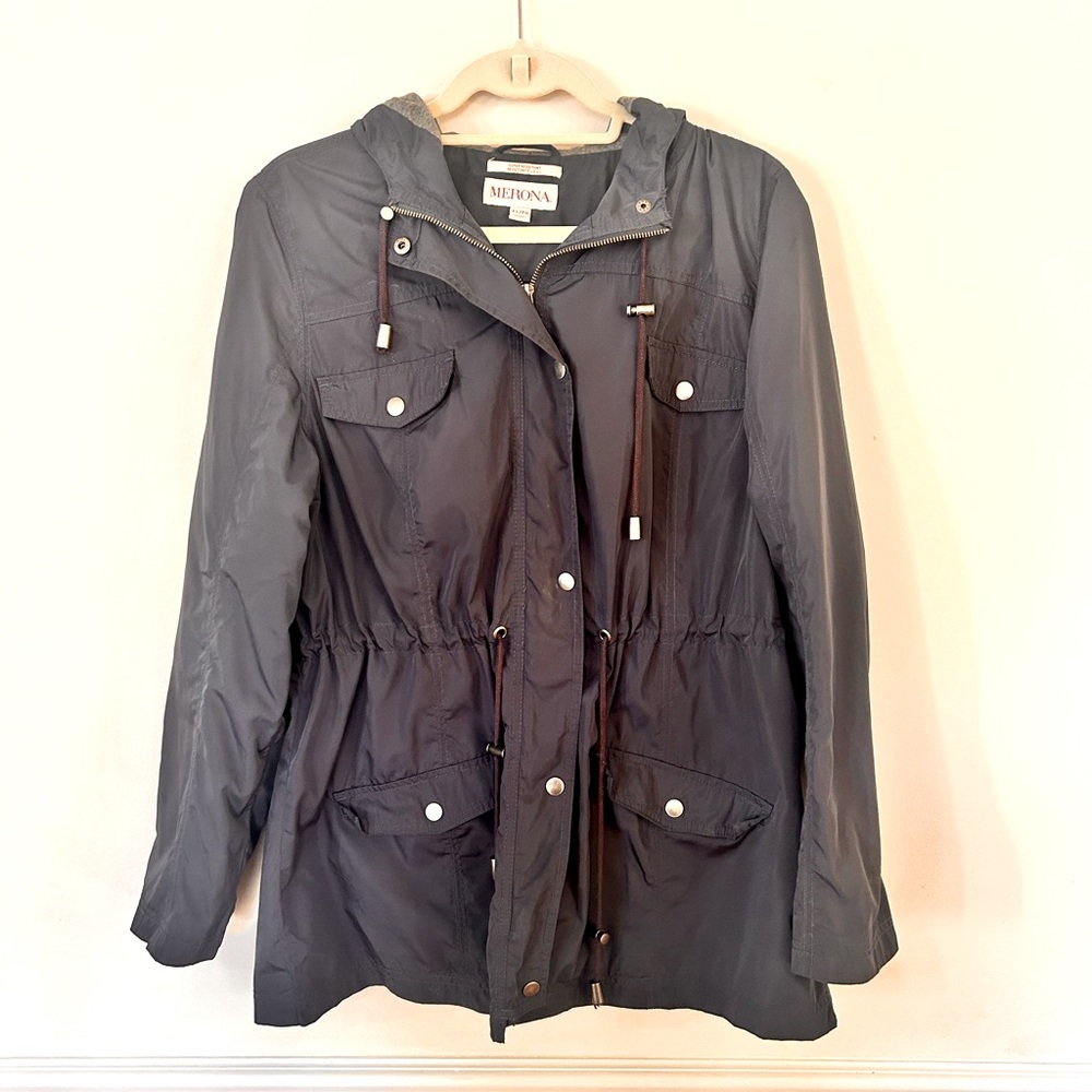 Merona Blue Raincoat Size XL EUC